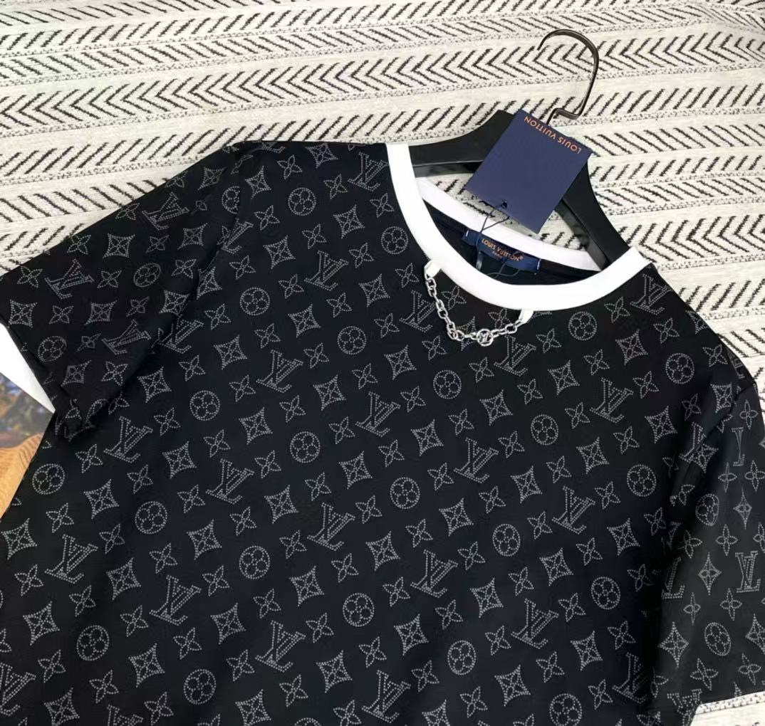 LVチェーンプリントTシャツ【50％割引+送料無料】