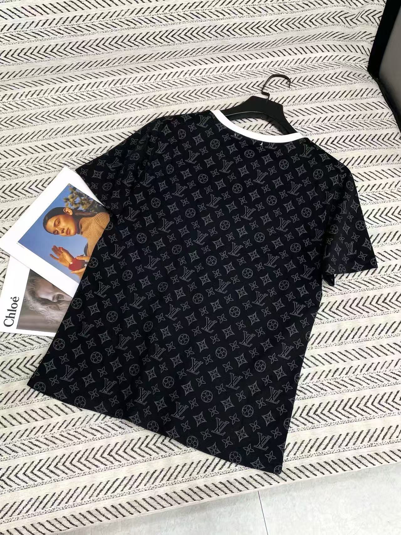 LVチェーンプリントTシャツ【50％割引+送料無料】