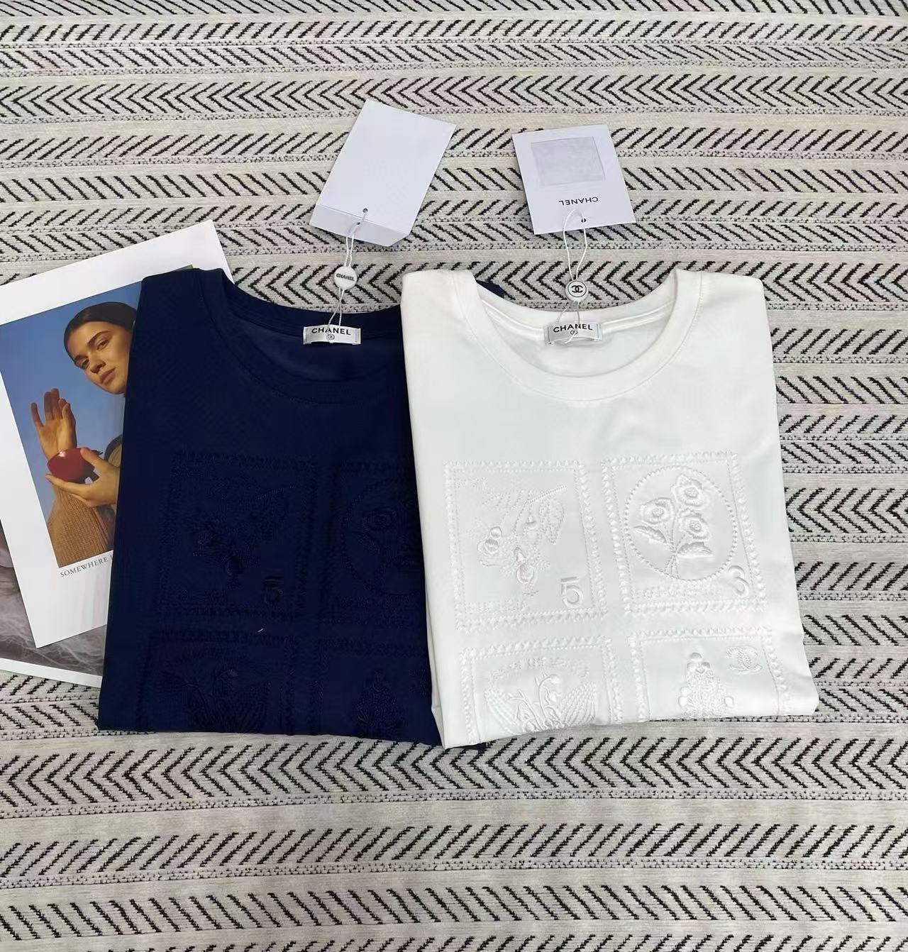 CHANE1 刺繍ロゴTシャツ【50％割引+送料無料】