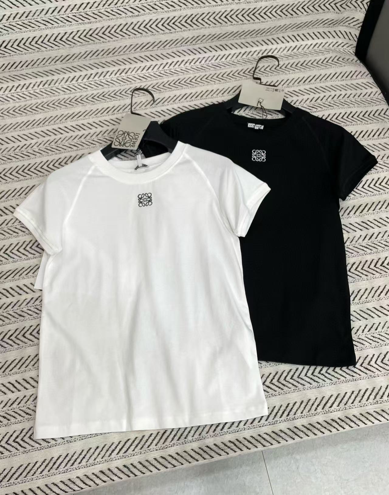 L0WEW シンプル刺繍ロゴTシャツ【50%割引+送料無料】