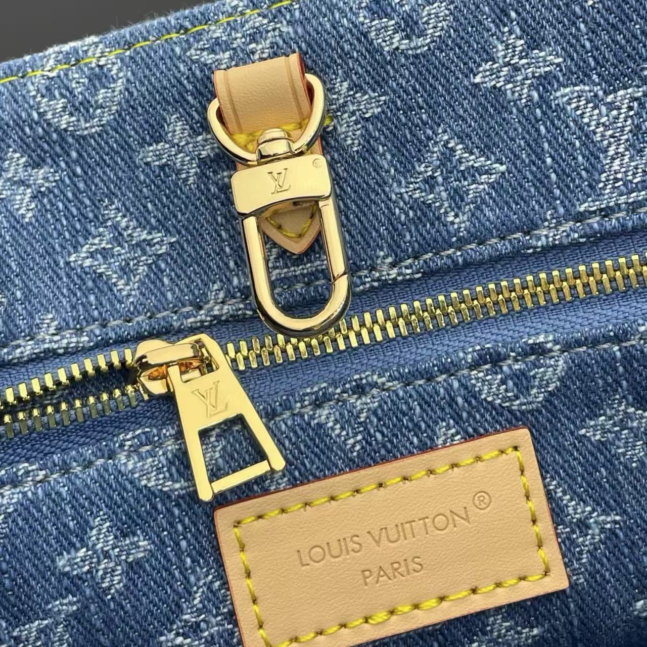 LVプリントデニムハンドバッグ【50%割引+送料無料】