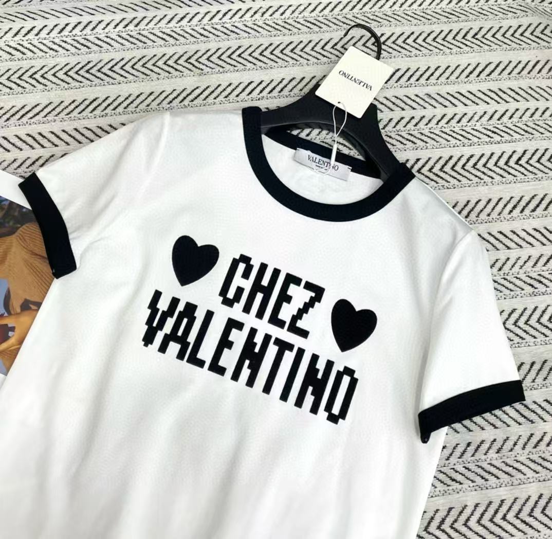 VALENT1NO ハートレターTシャツ【50％割引+送料無料】