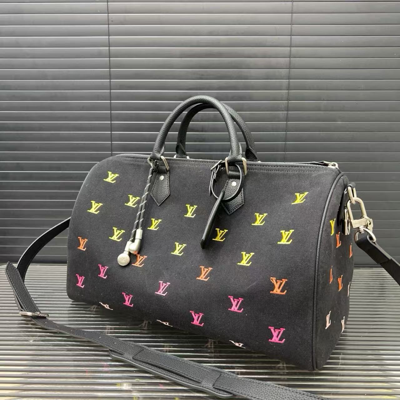 LV Speedy刺繍ロゴトラベルバッグ【50％割引+送料無料】