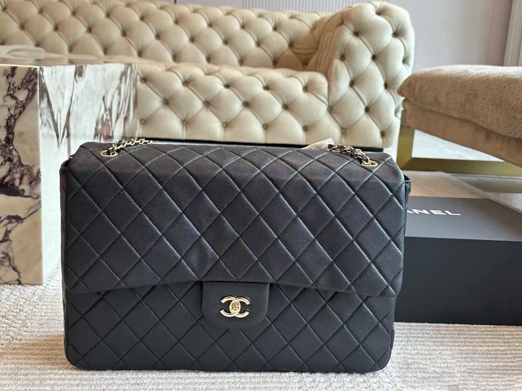 CHANE1 チェーンラージショッピングバッグ【50％割引+送料無料】