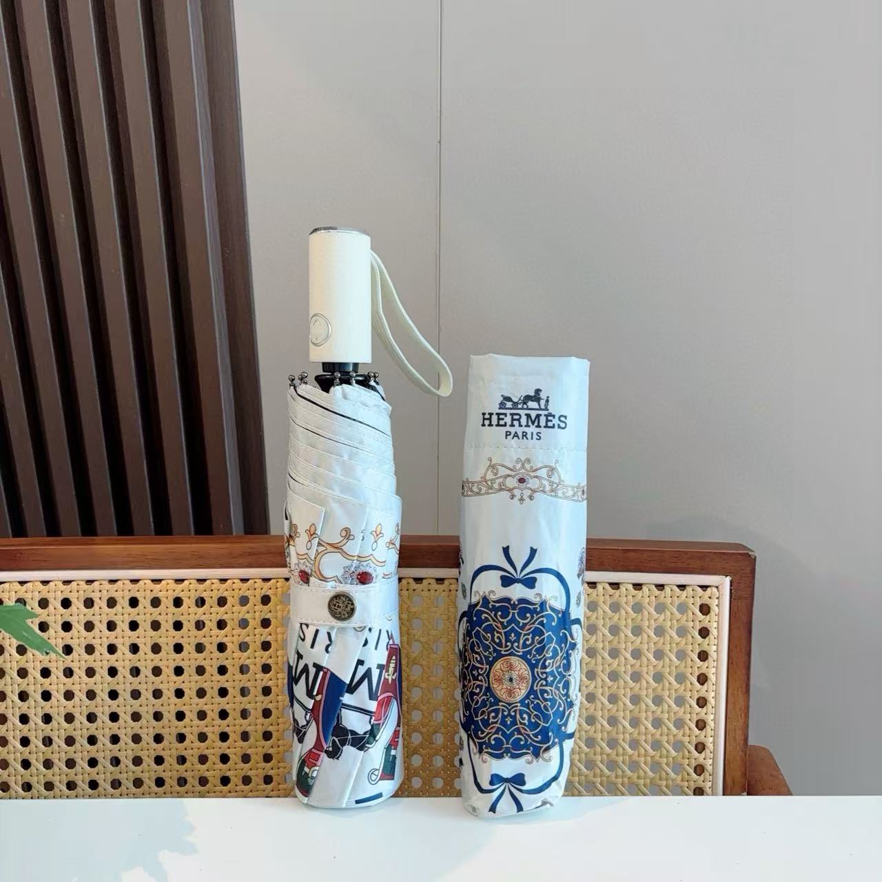 HERME5 三つ折り自動傘【50％割引+送料無料】