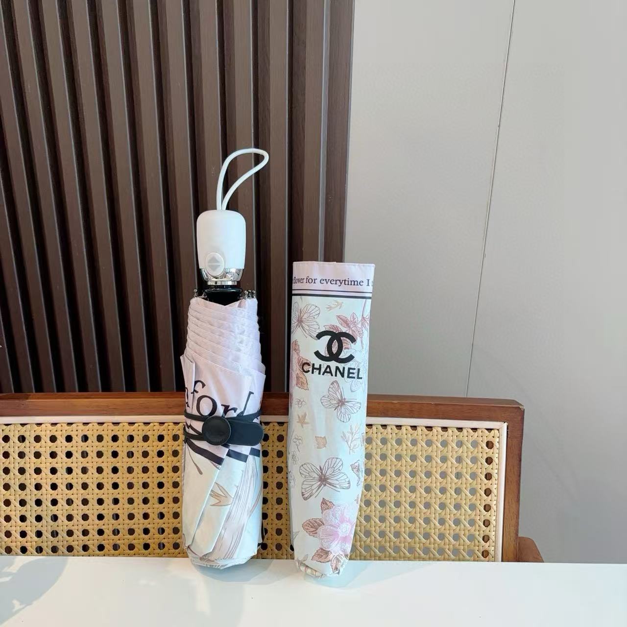 CHANE1 バタフライプリント 自動折りたたみ傘【50％割引+送料無料】