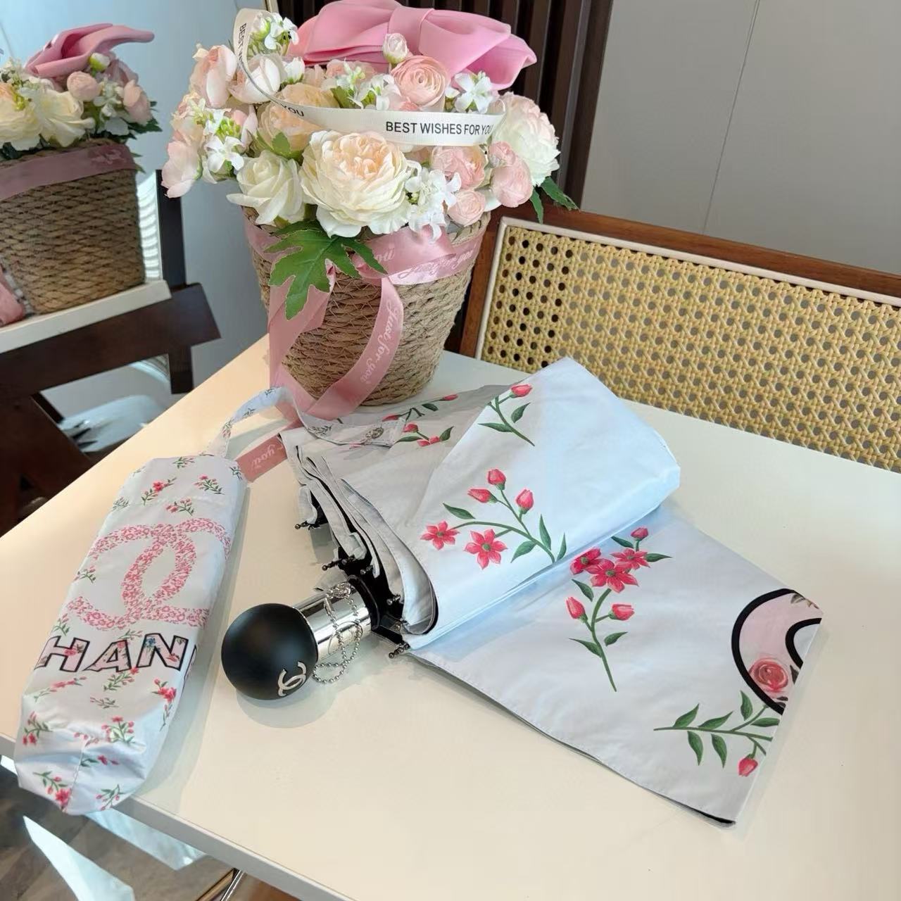 CHANE1 ダブルCプリント傘【50％割引+送料無料】