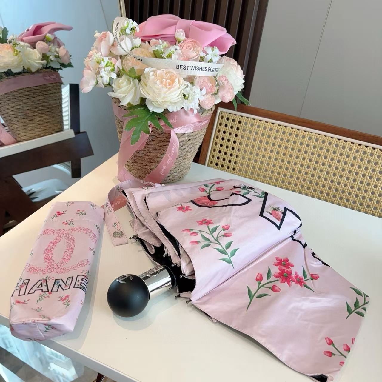 CHANE1 ダブルCプリント傘【50％割引+送料無料】