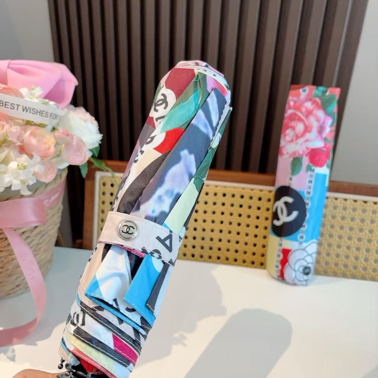 CHANE1 カラフル折りたたみ自動傘【50％割引+送料無料】