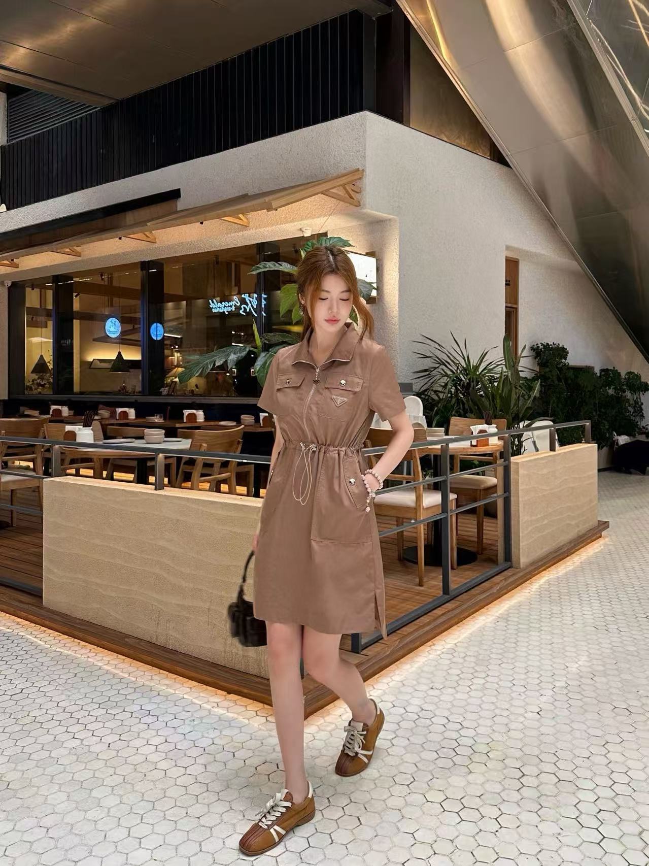 PR4DA ツーポケットジッパードレス【50％割引+送料無料】