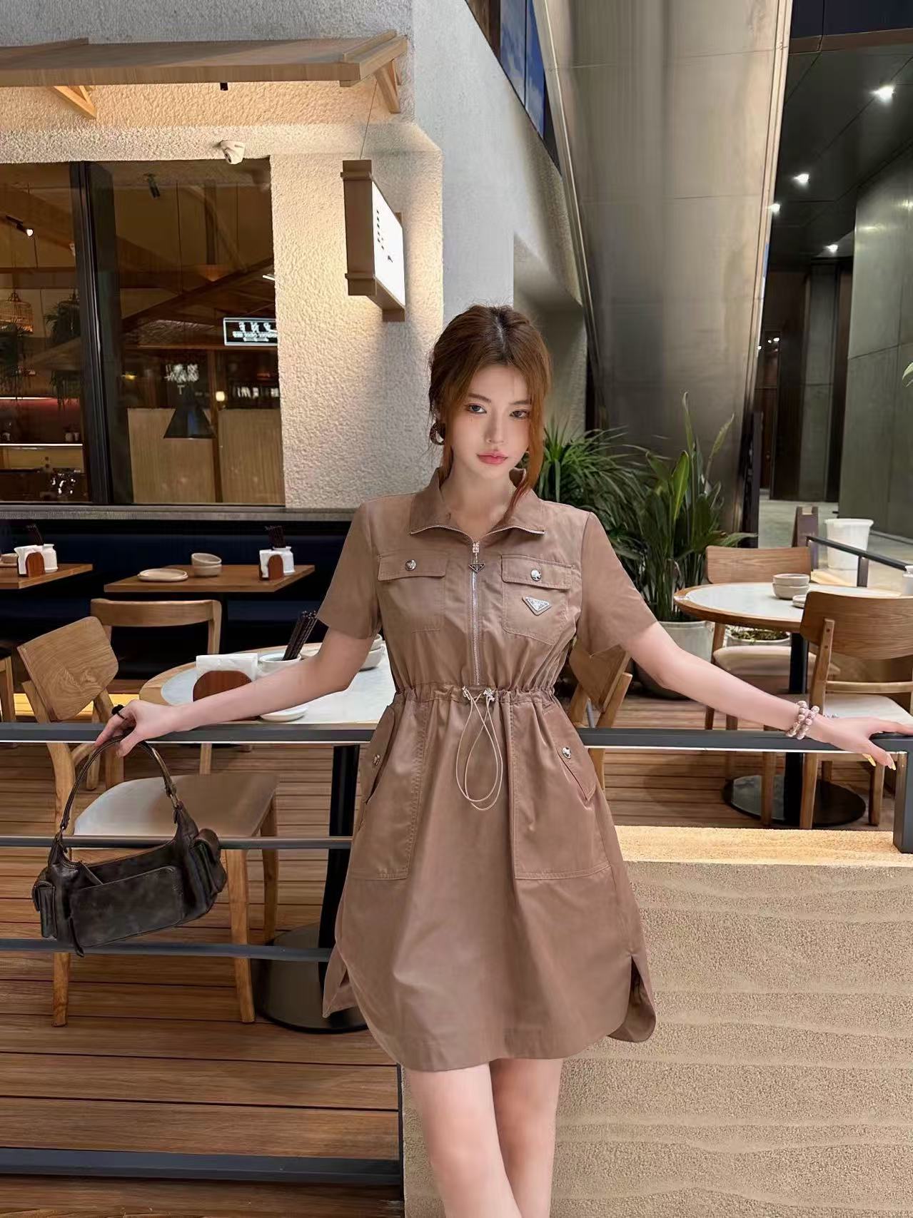 PR4DA ツーポケットジッパードレス【50％割引+送料無料】