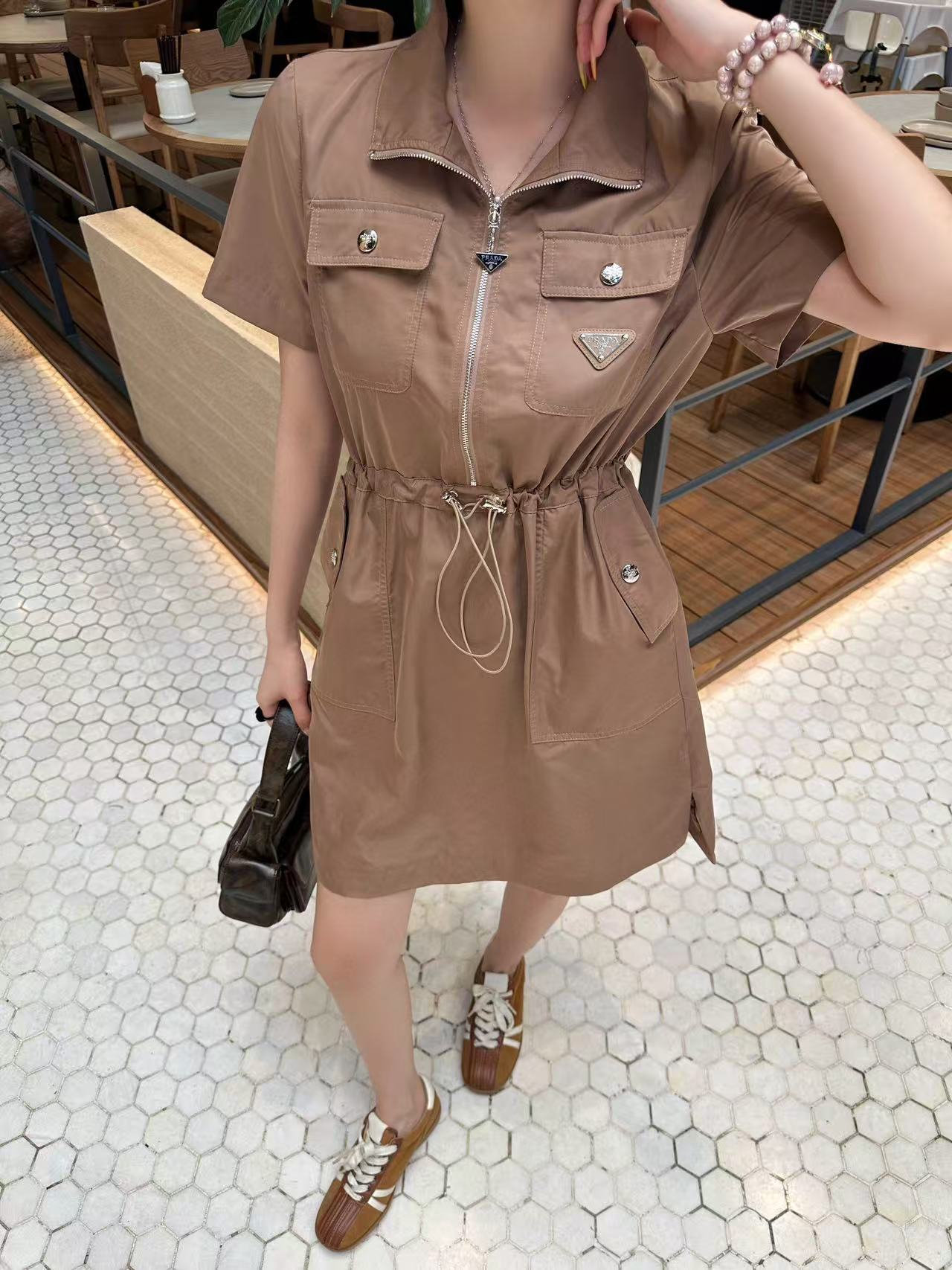 PR4DA ツーポケットジッパードレス【50％割引+送料無料】