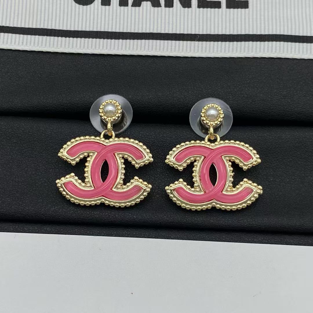 CHANE1 ダブルCパールイヤリング【50％割引+送料無料】