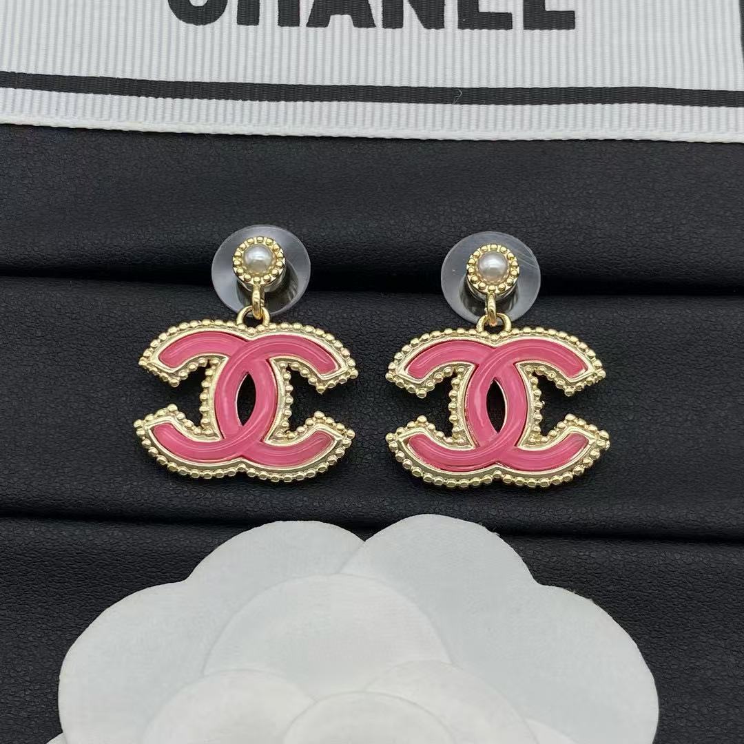CHANE1 ダブルCパールイヤリング【50％割引+送料無料】