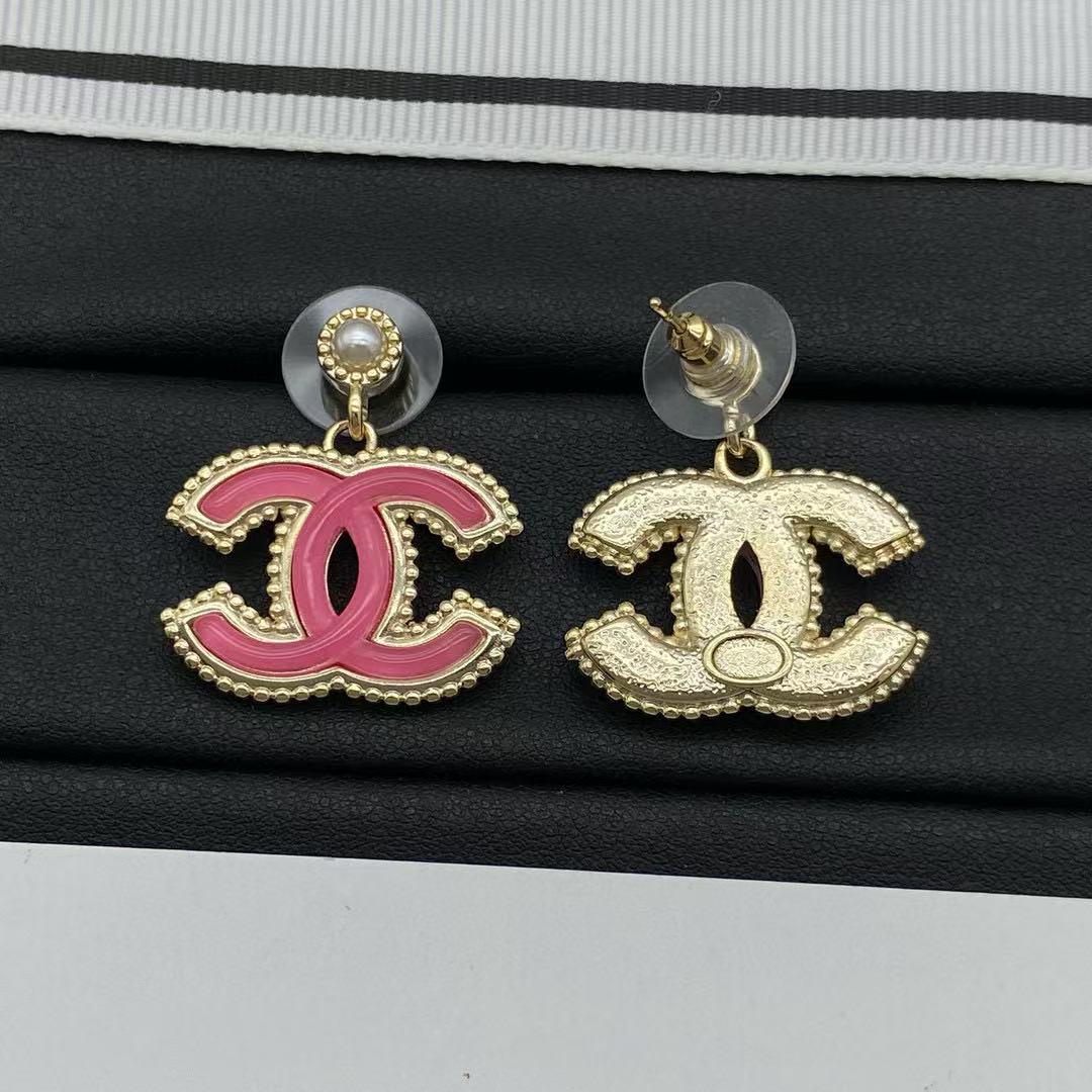 CHANE1 ダブルCパールイヤリング【50％割引+送料無料】