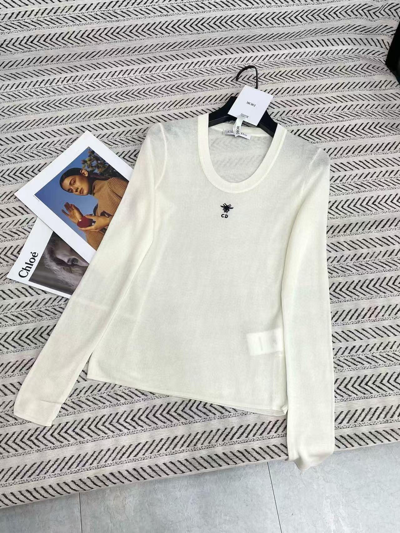 DI0R CD ビー ロングスリーブ トップ【50％割引+送料無料】