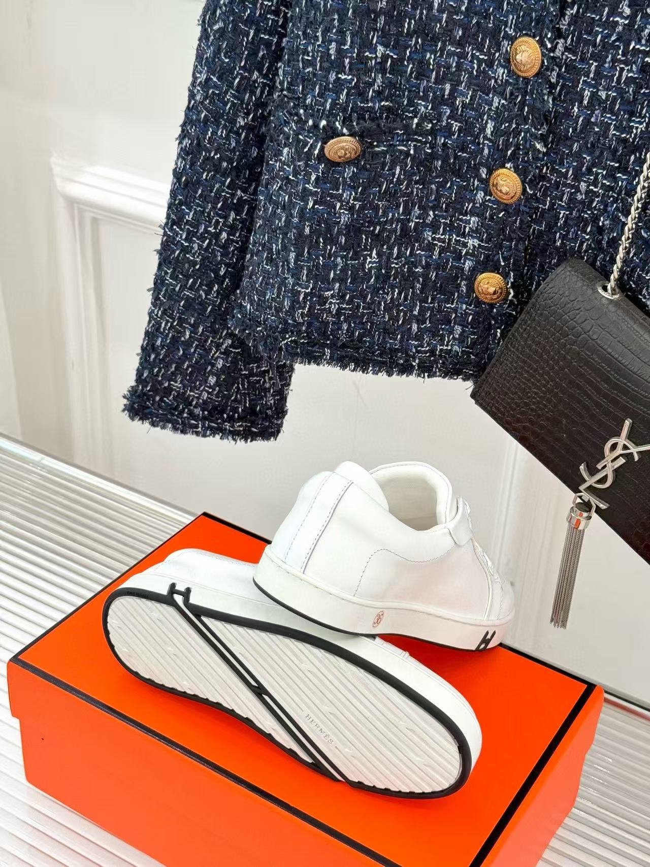 HERME5の高品質クラシックホワイトシューズ【50％割引+送料無料】