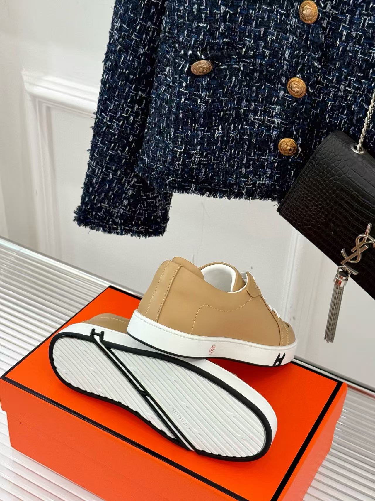 HERME5の高品質クラシックホワイトシューズ【50％割引+送料無料】