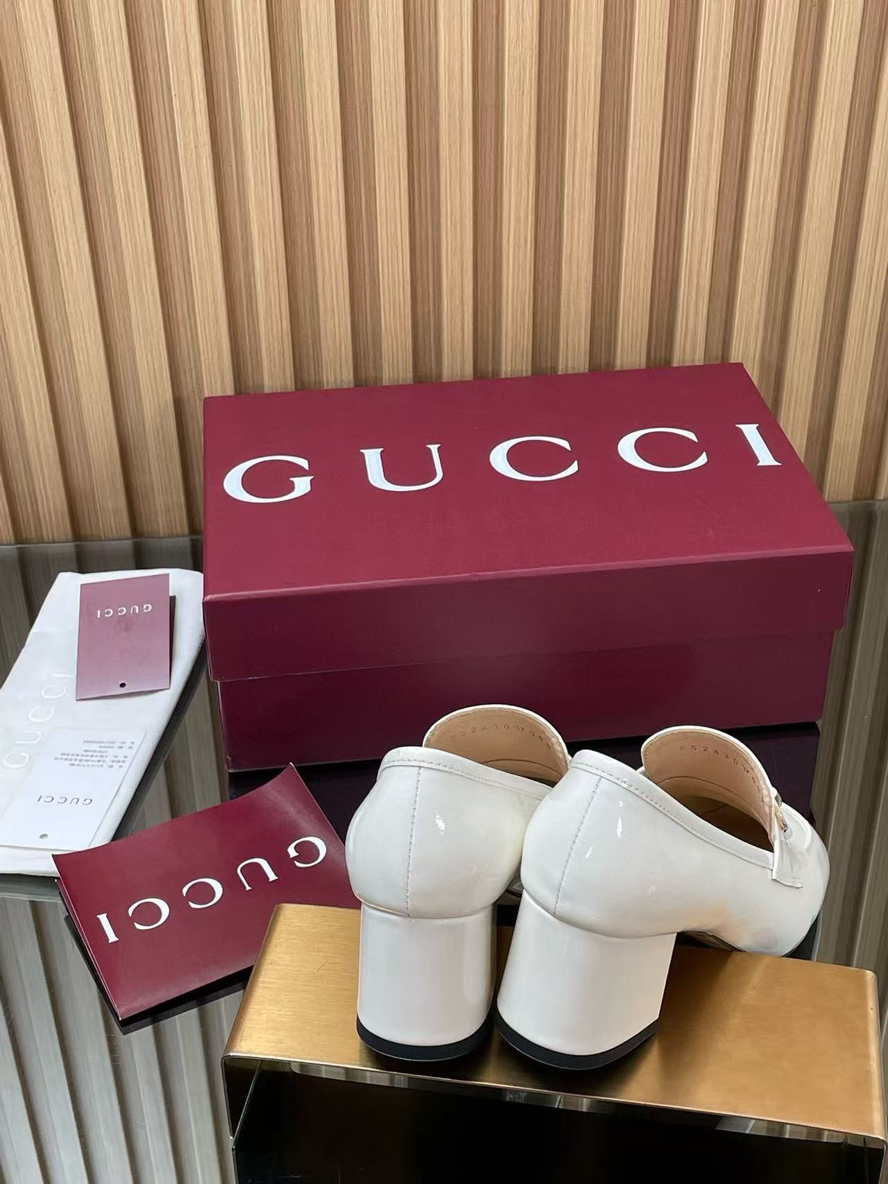 GUCC1の高品質ローヒールシューズ【50%割引+送料無料】