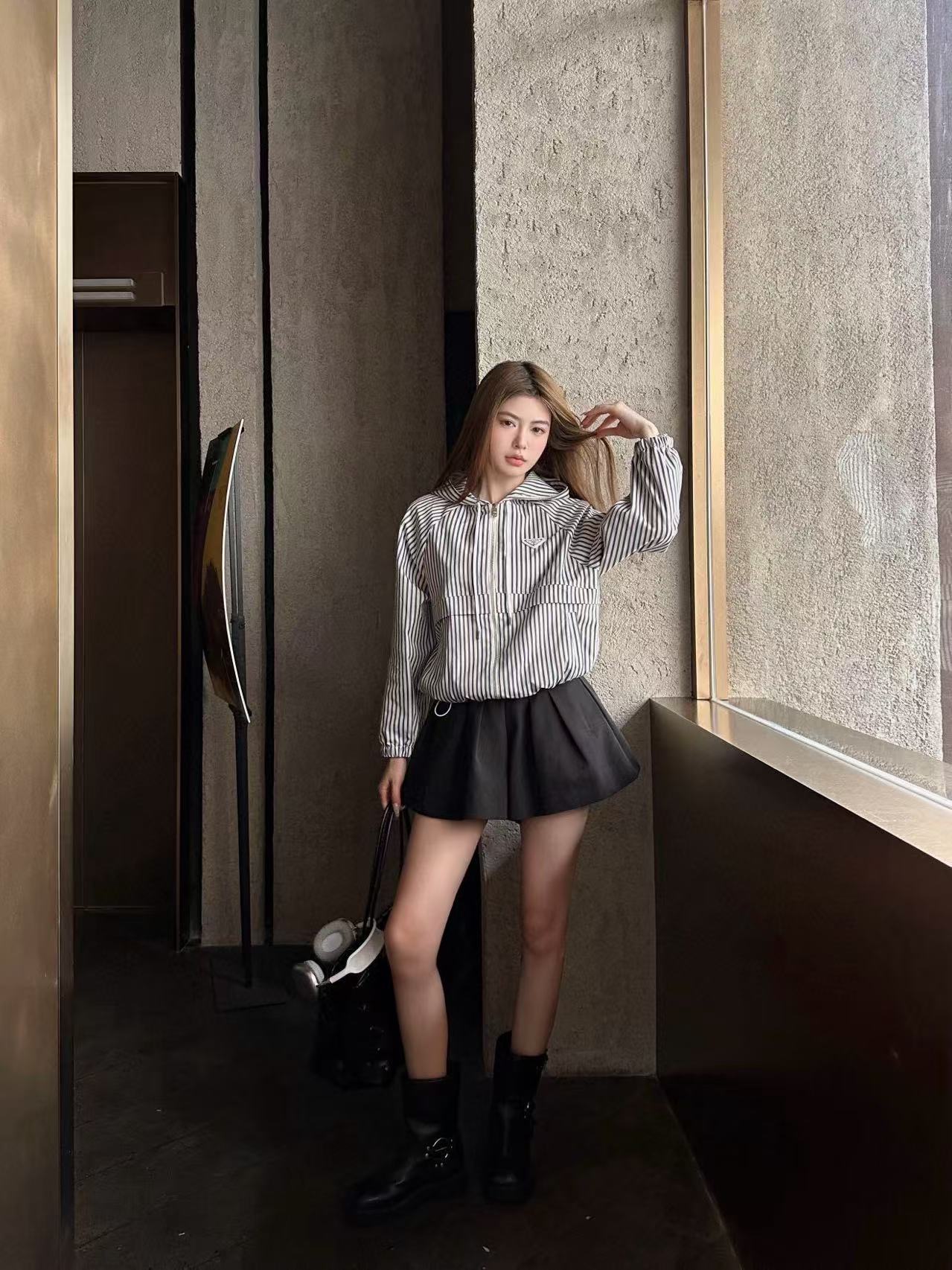 PR4DA 高品質ストライプジャケット【50%割引+送料無料】