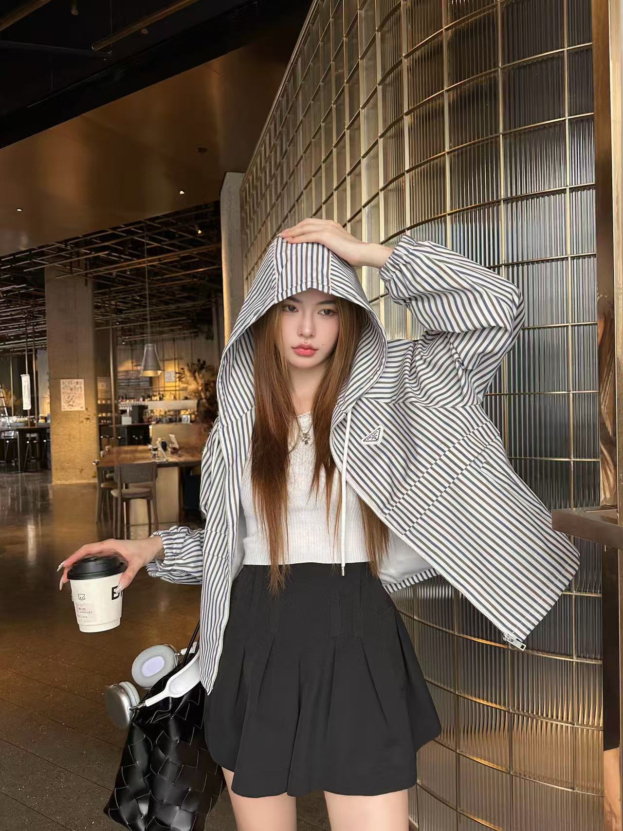 PR4DA 高品質ストライプジャケット【50%割引+送料無料】