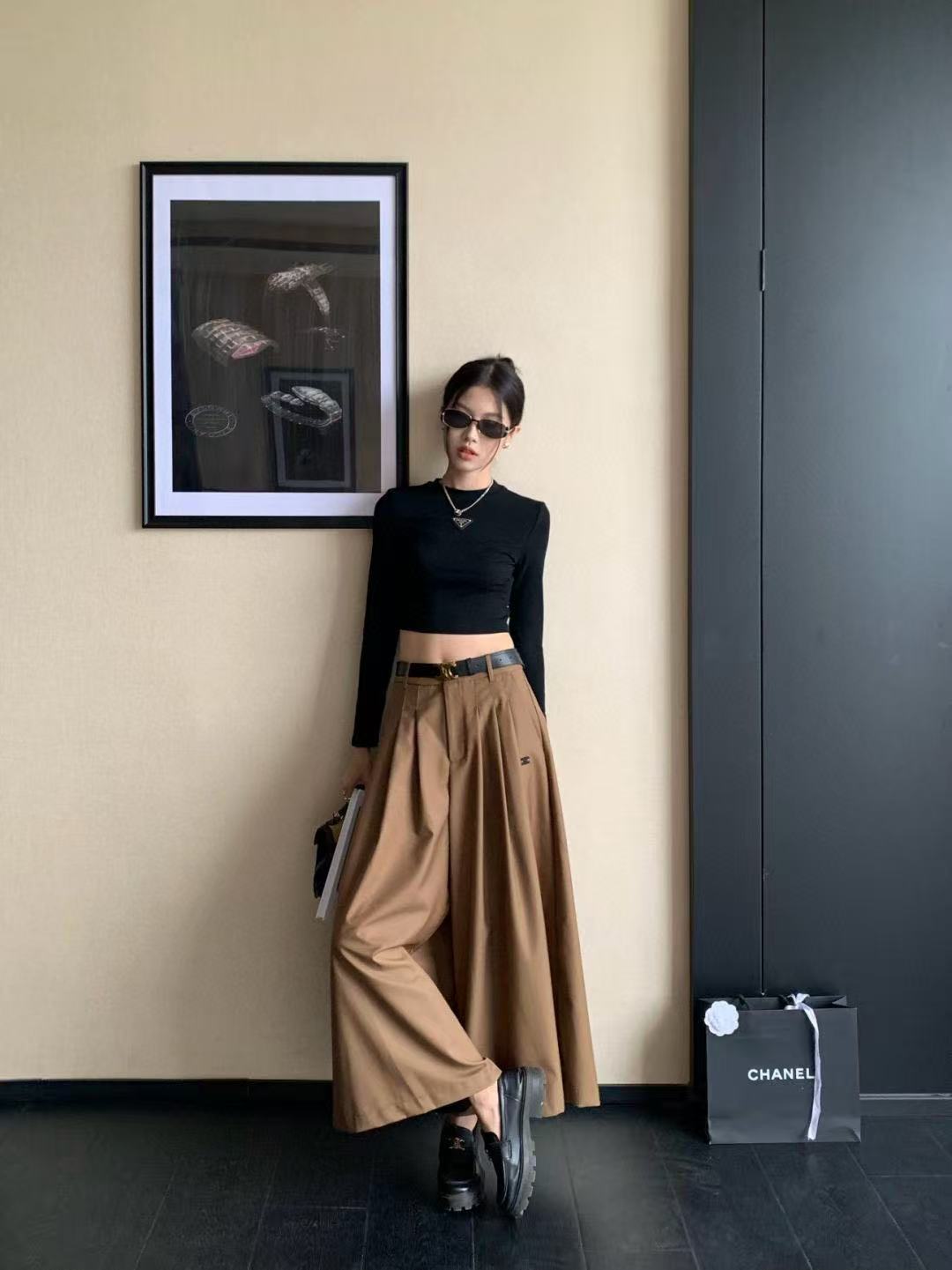 PR4DA トライアングルロゴ ロングスリーブTシャツ【50％割引+送料無料】