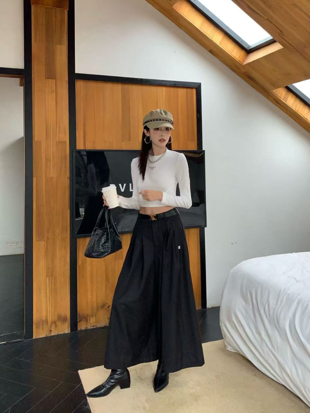 PR4DA トライアングルロゴ ロングスリーブTシャツ【50％割引+送料無料】