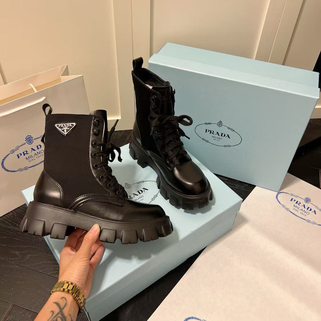 PR4DA トライアングルロゴ レースアップ マーティンブーツ【50％割引+送料無料】