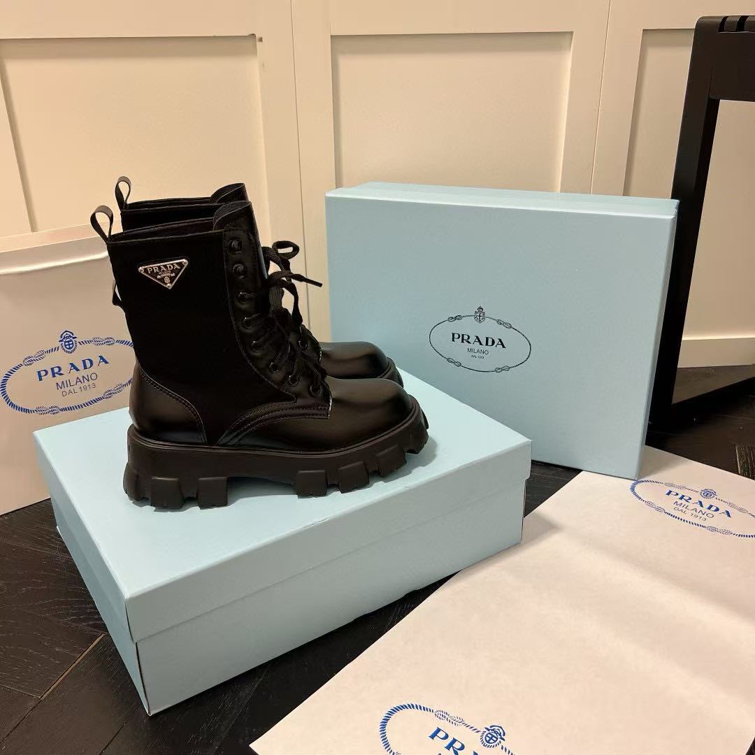 PR4DA トライアングルロゴ レースアップ マーティンブーツ【50％割引+送料無料】