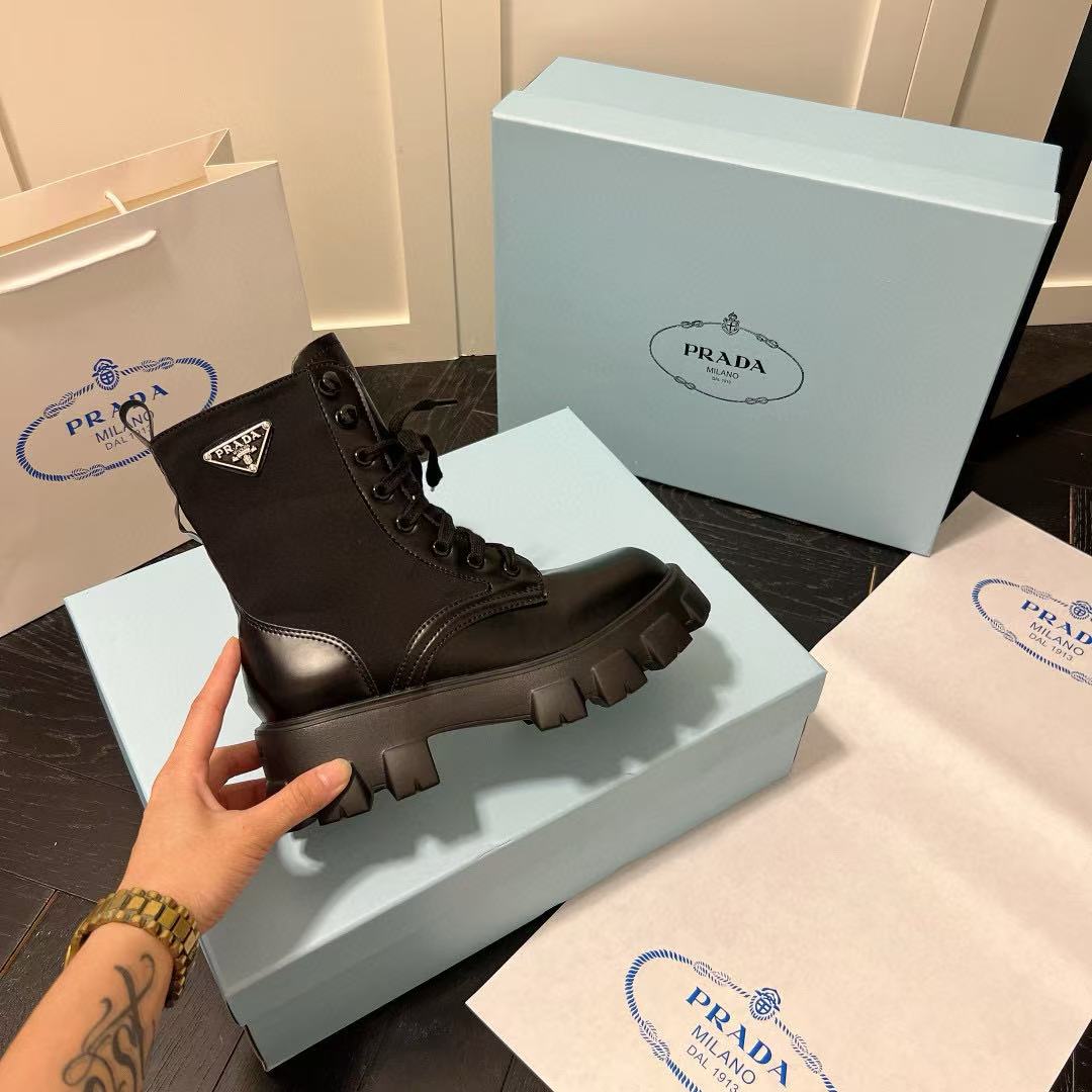 PR4DA トライアングルロゴ レースアップ マーティンブーツ【50％割引+送料無料】