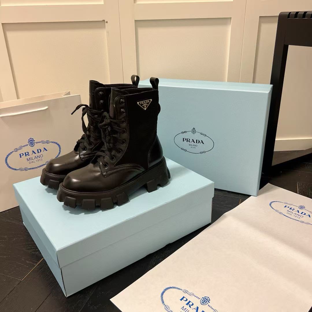 PR4DA トライアングルロゴ レースアップ マーティンブーツ【50％割引+送料無料】