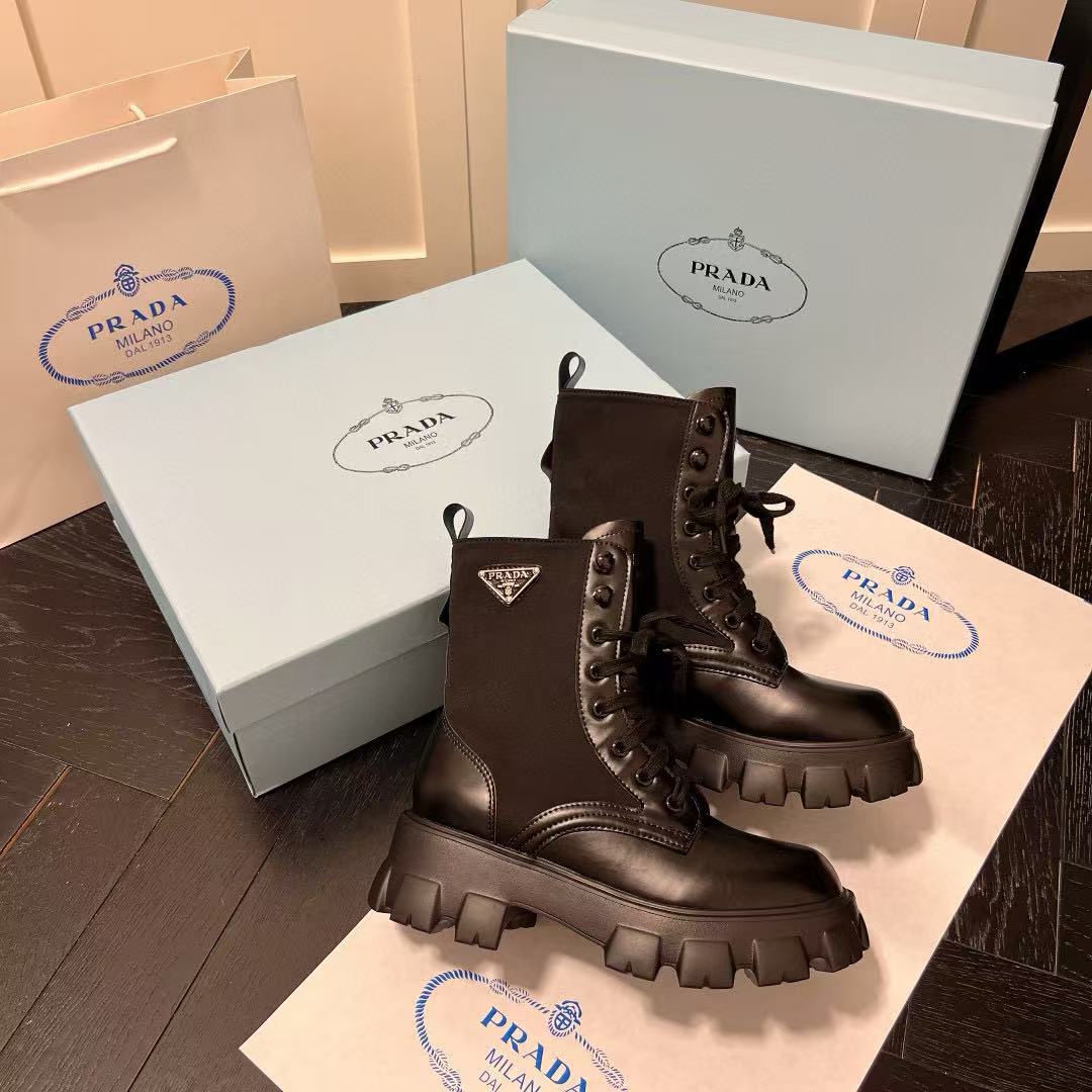 PR4DA トライアングルロゴ レースアップ マーティンブーツ【50％割引+送料無料】