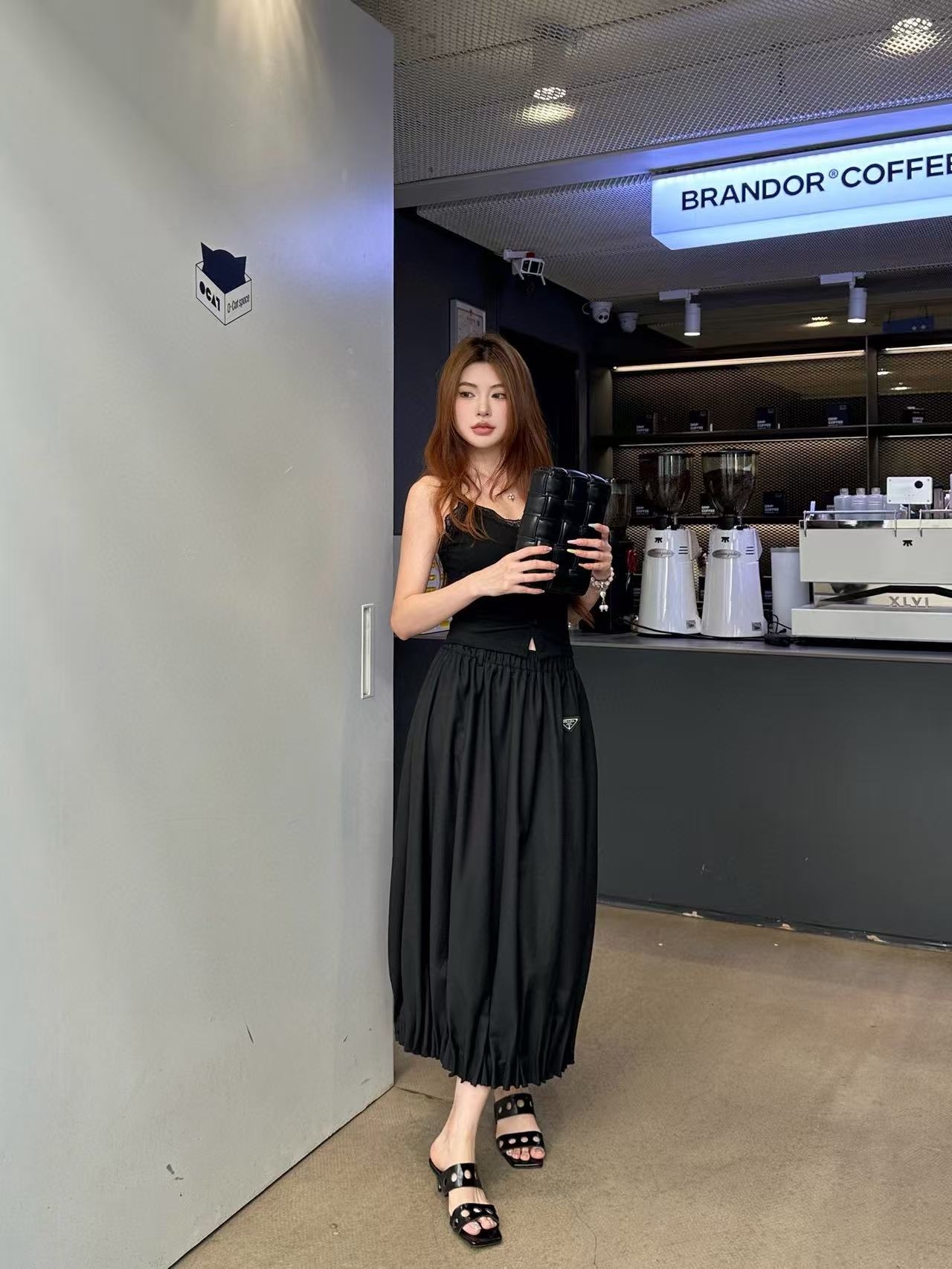 PR4DA トライアングルロゴスカート【50％割引+送料無料】