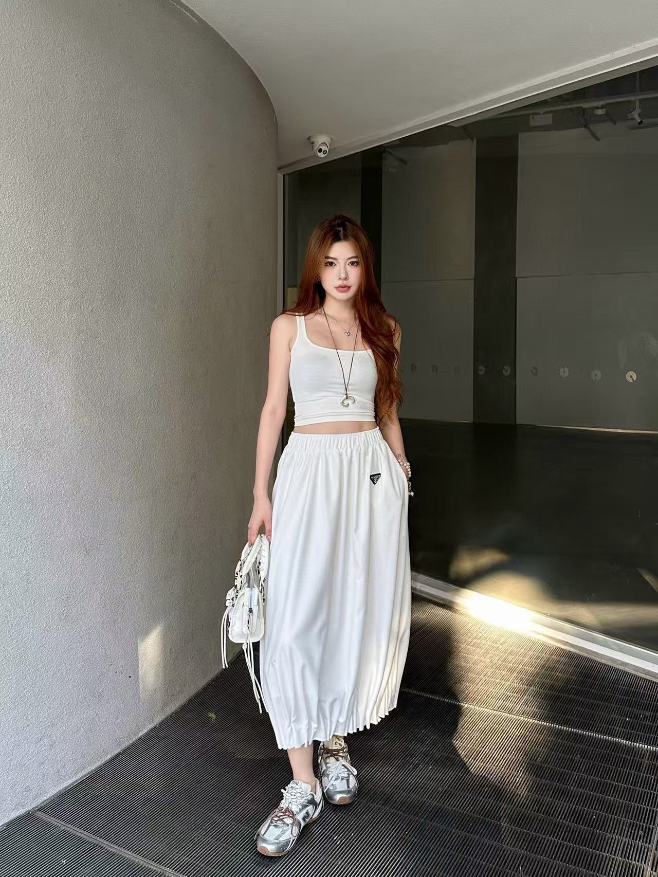 PR4DA トライアングルロゴスカート【50％割引+送料無料】