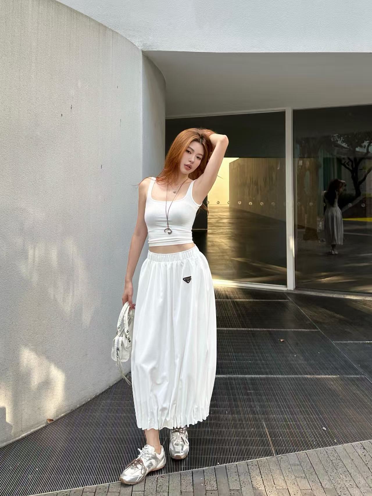 PR4DA トライアングルロゴスカート【50％割引+送料無料】