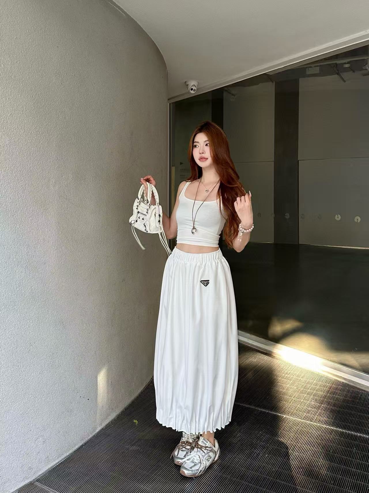 PR4DA トライアングルロゴスカート【50％割引+送料無料】