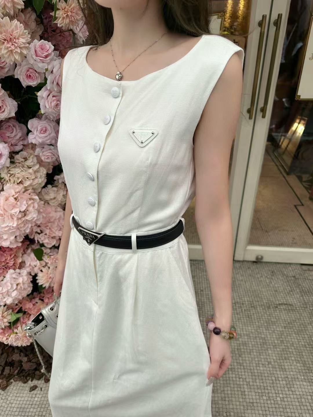 PR4DA トライアングルロゴベルトドレス【50％割引+送料無料】