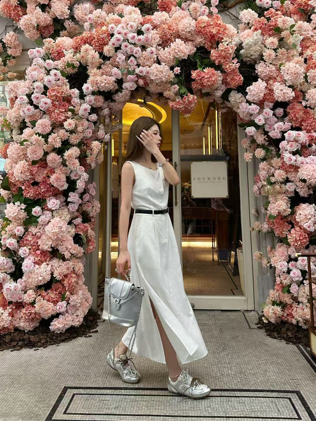 PR4DA トライアングルロゴベルトドレス【50％割引+送料無料】