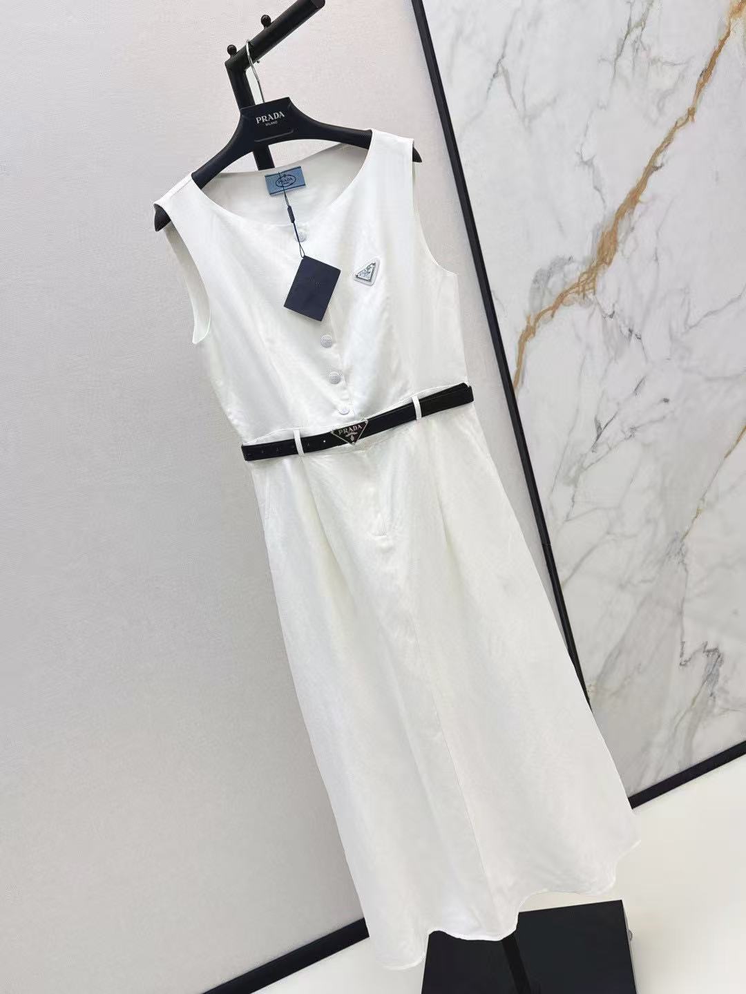 PR4DA トライアングルロゴベルトドレス【50％割引+送料無料】