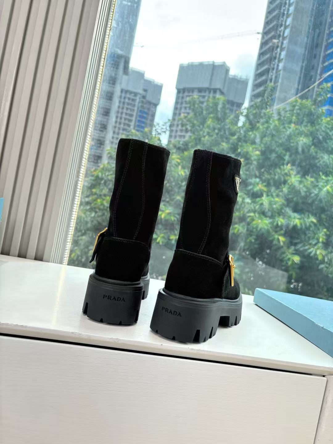 PR4DA 高品質ヌバックレザーアンクルブーツ【50％割引+送料無料】