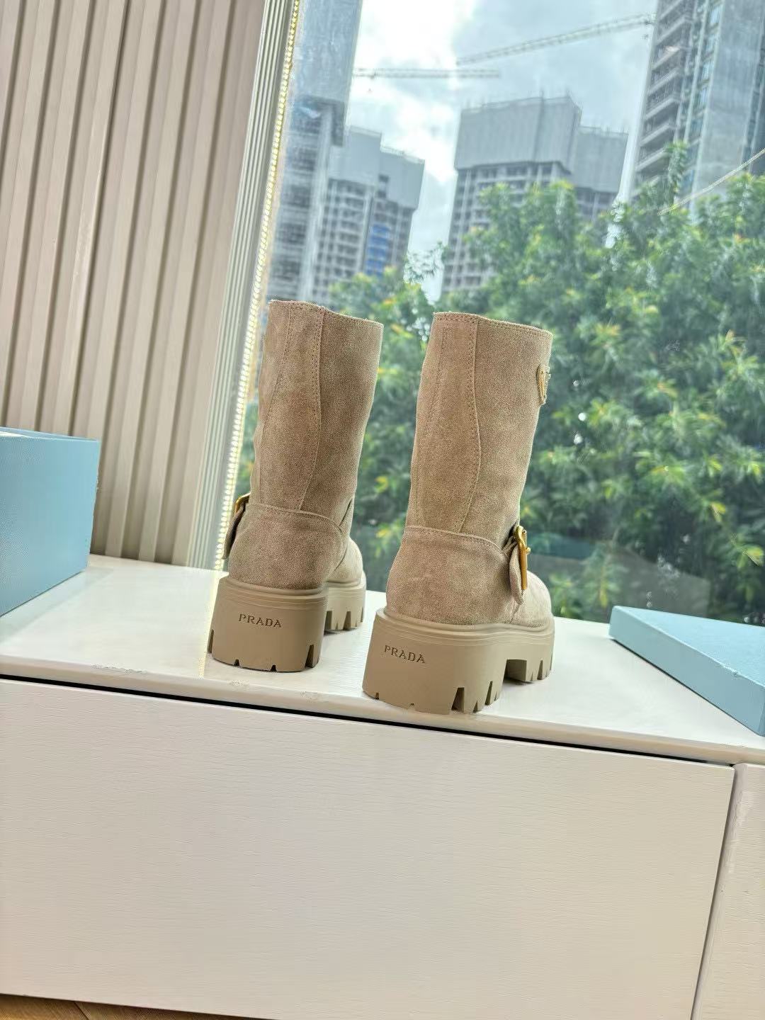 PR4DA 高品質ヌバックレザーアンクルブーツ【50％割引+送料無料】