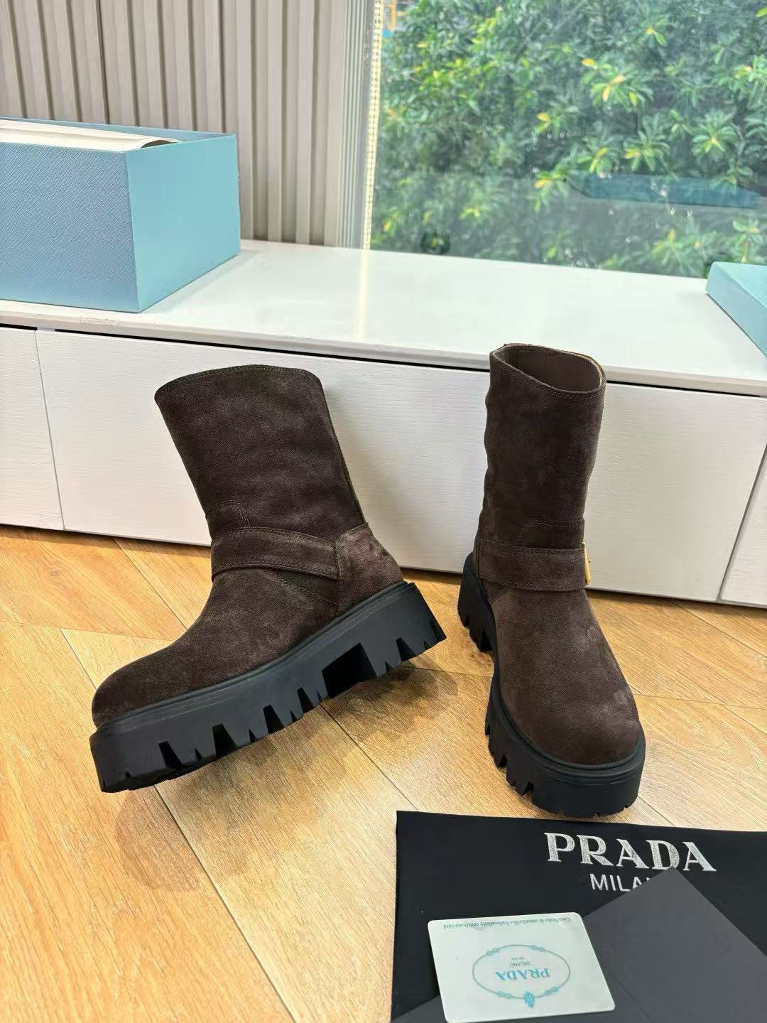 PR4DA 高品質ヌバックレザーアンクルブーツ【50％割引+送料無料】