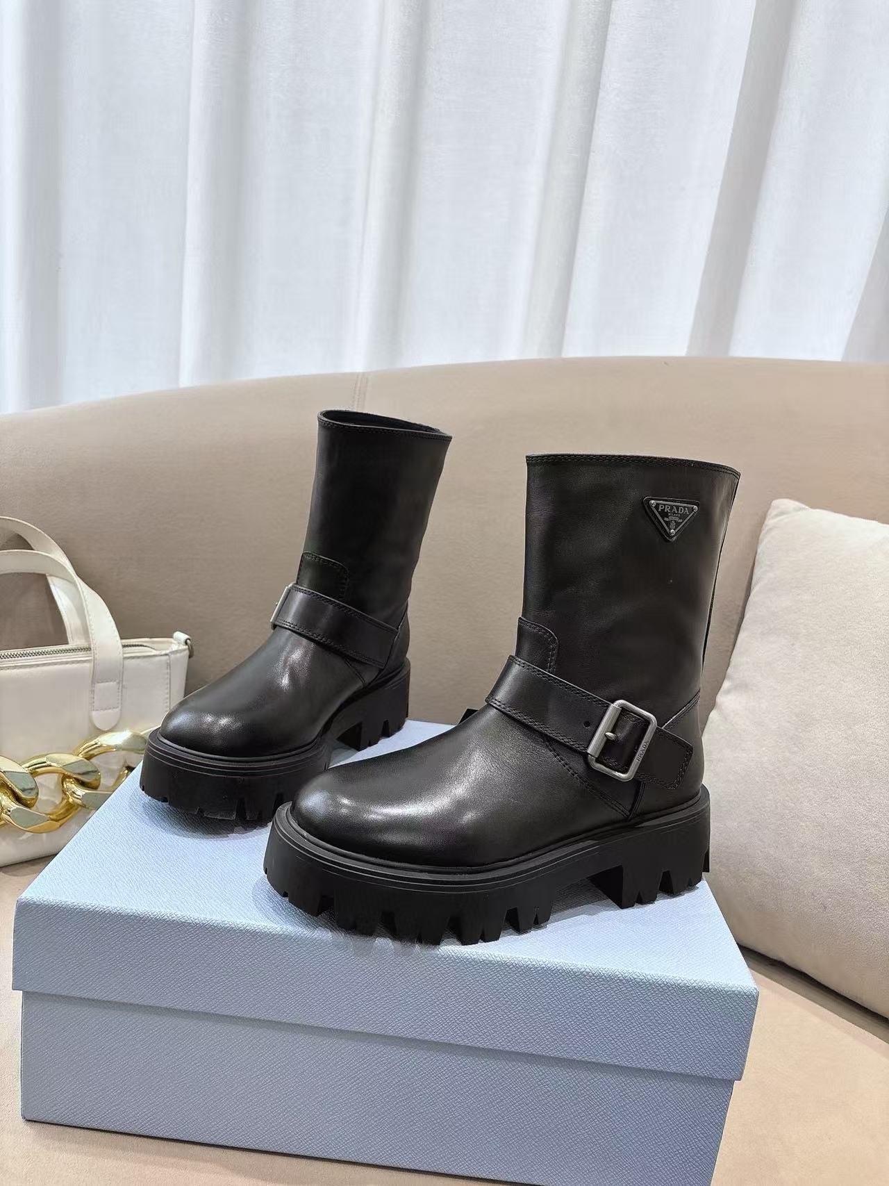 PR4DA 高品質レザーアンクルブーツ【50％割引+送料無料】