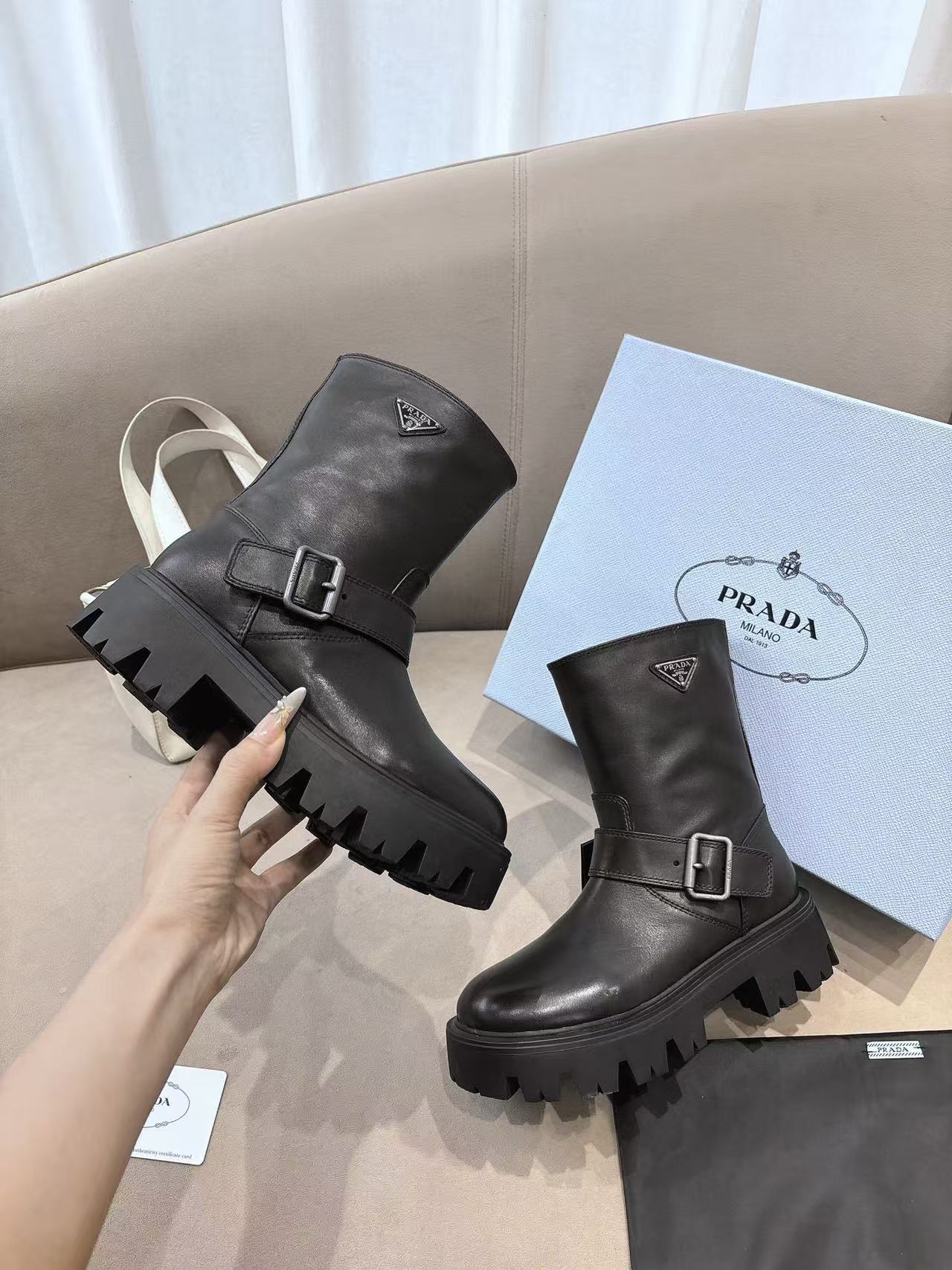 PR4DA 高品質レザーアンクルブーツ【50％割引+送料無料】