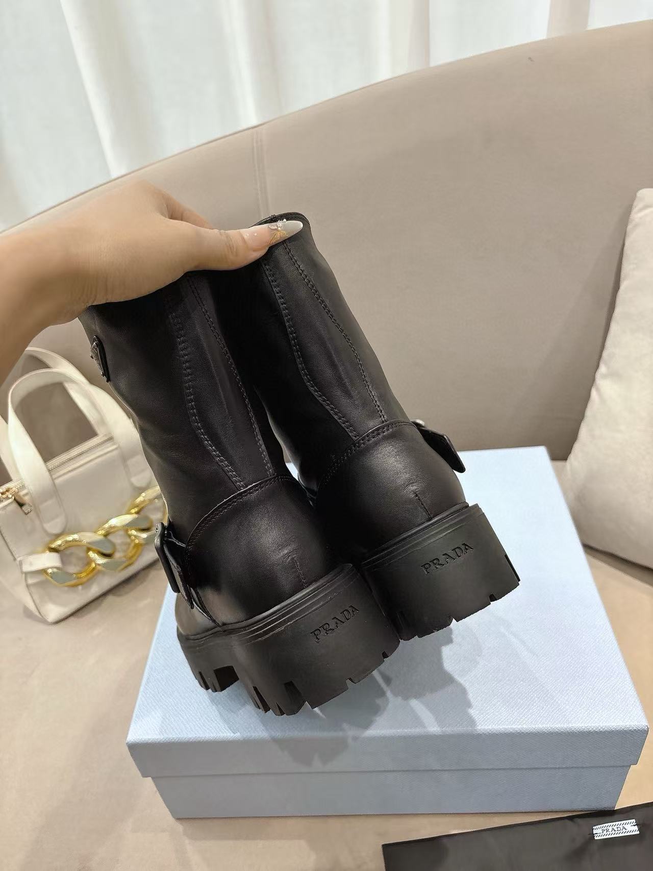 PR4DA 高品質レザーアンクルブーツ【50％割引+送料無料】