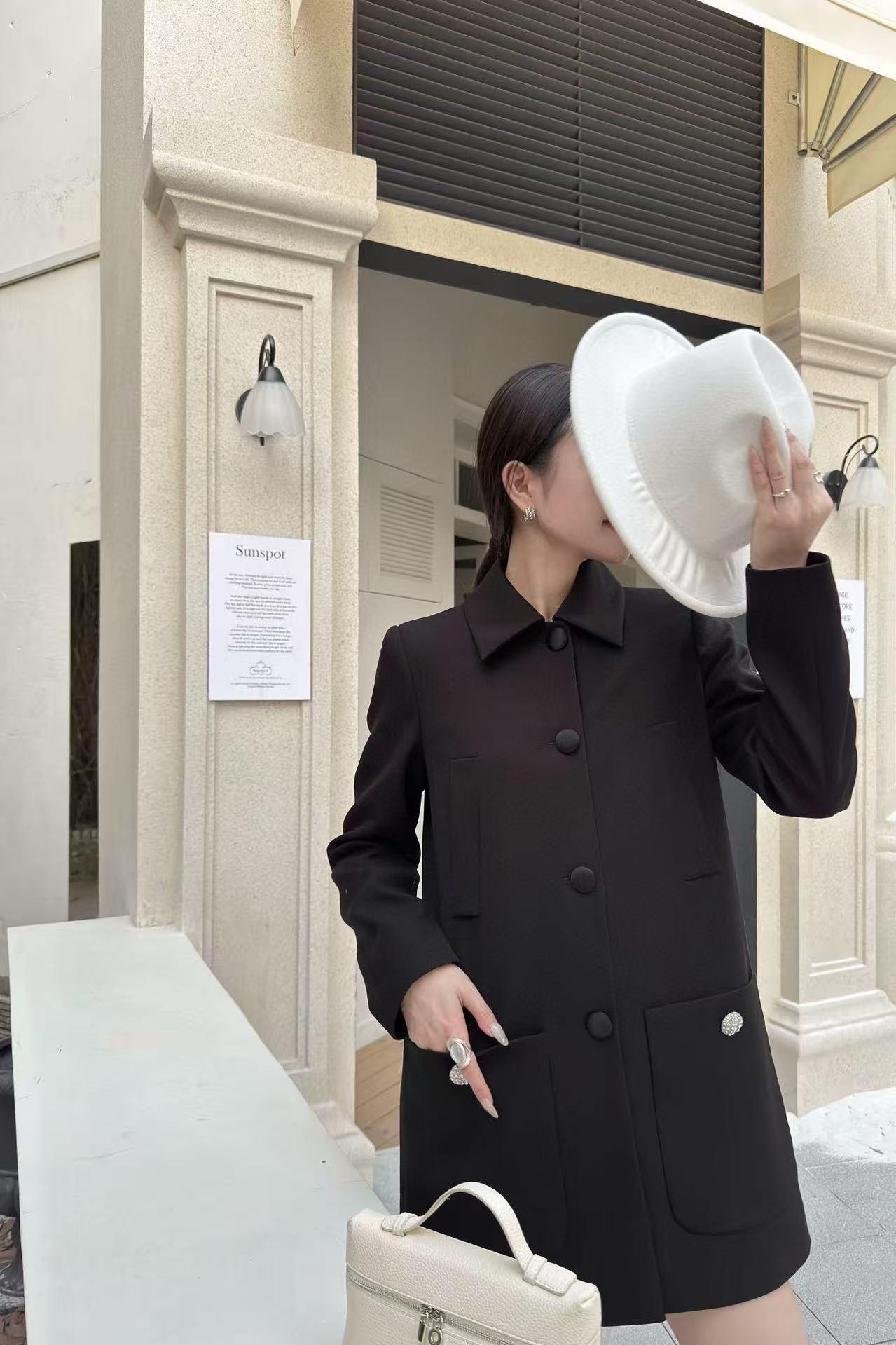 PR4DAラペルシンプルジャケット【50％割引+送料無料】