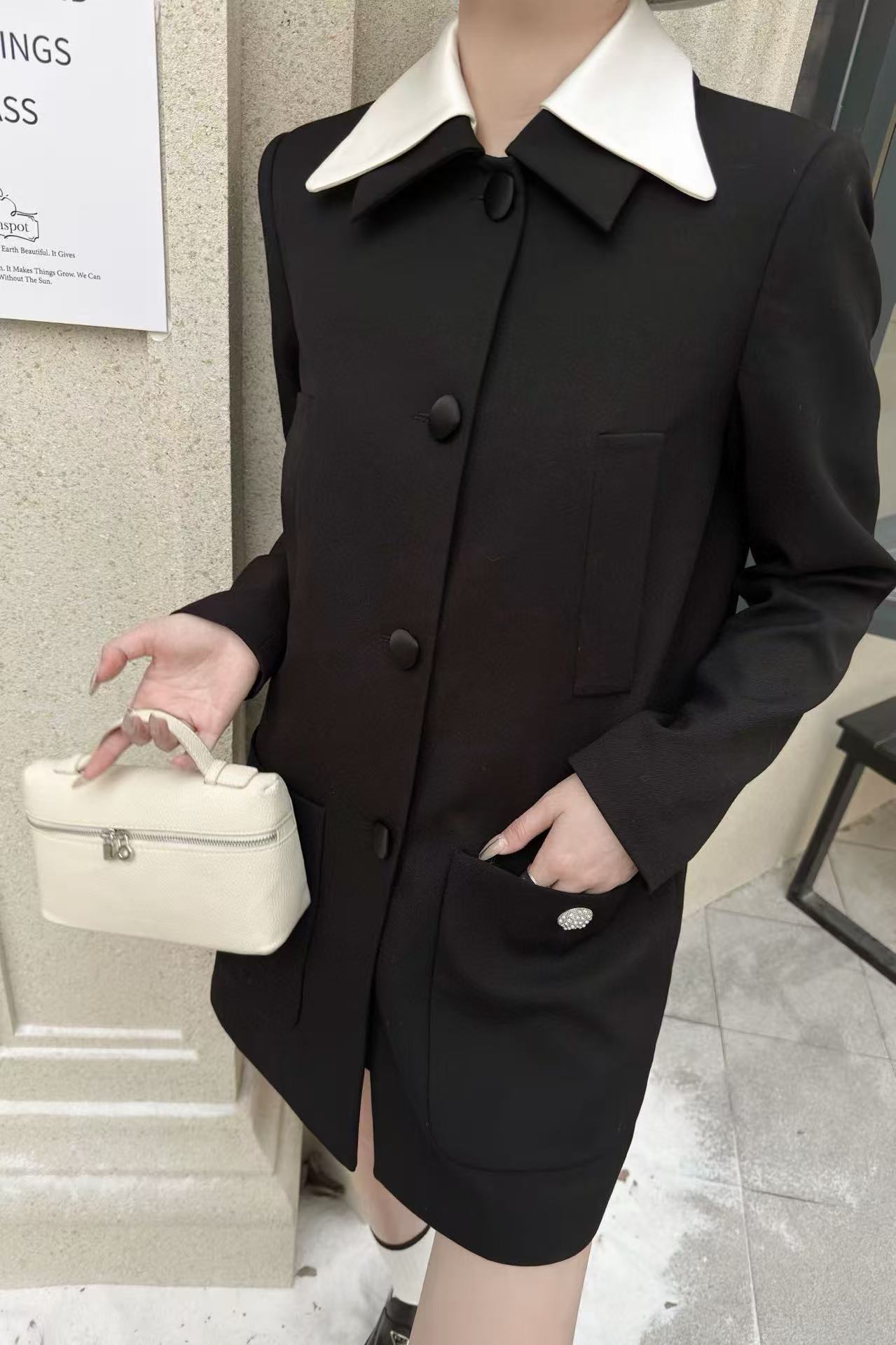 PR4DAラペルシンプルジャケット【50％割引+送料無料】