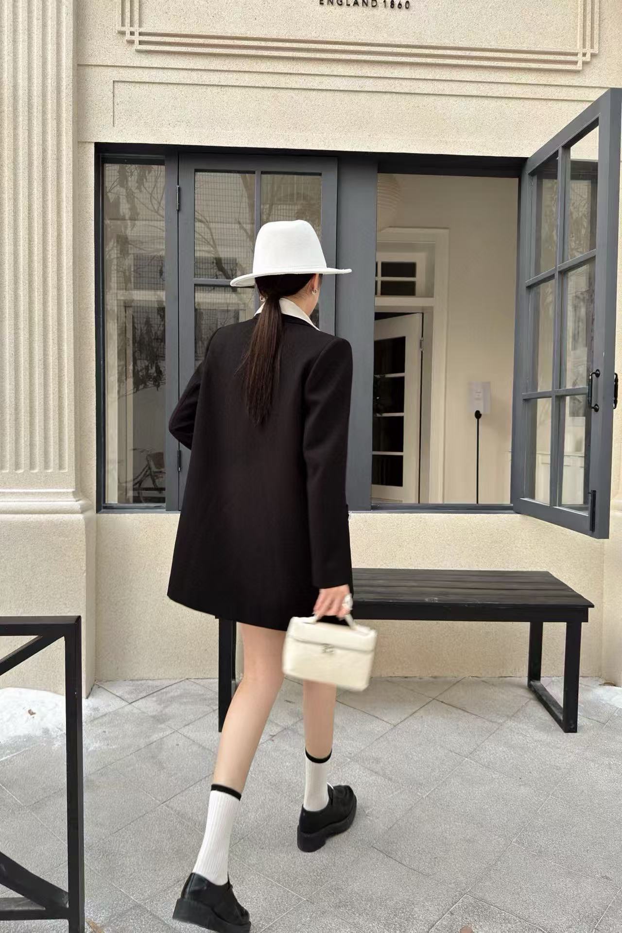 PR4DAラペルシンプルジャケット【50％割引+送料無料】