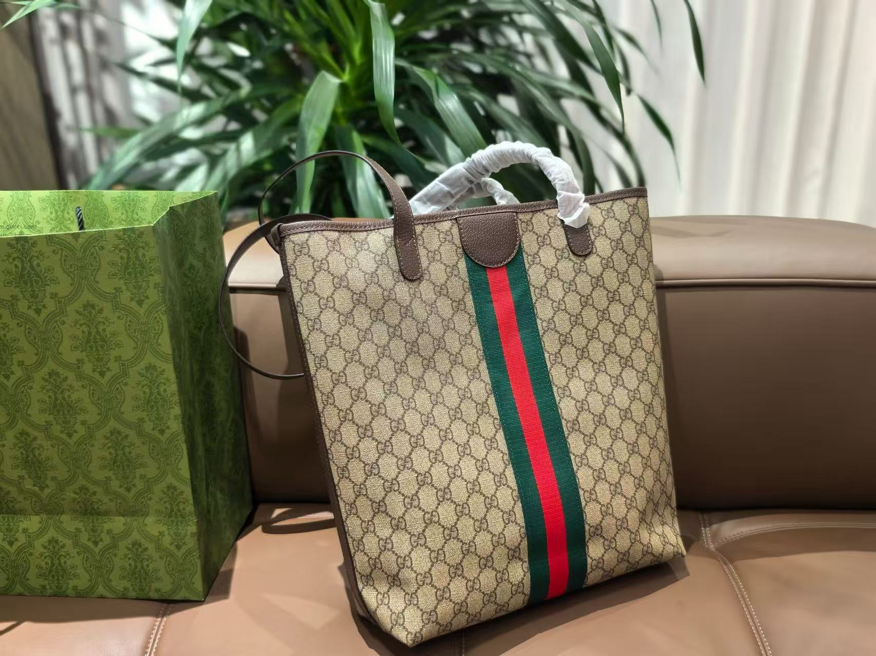 GUCC1 ジャカード ショッピングバッグ【50%割引+送料無料】