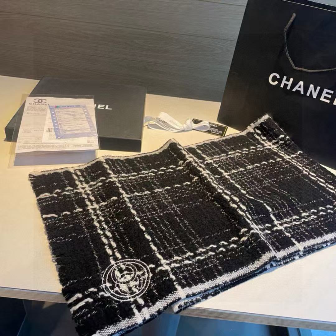 CHANE1 高品質ダブルCウールタッセルスカーフ【50％割引+送料無料】